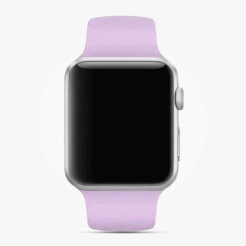 ktusu Generic Watch Bands Sports Silicone Watch Band for Apple Watch 42 | 44 | 45 | Ultra 49 | 46mm S10 Light Purple / M / L