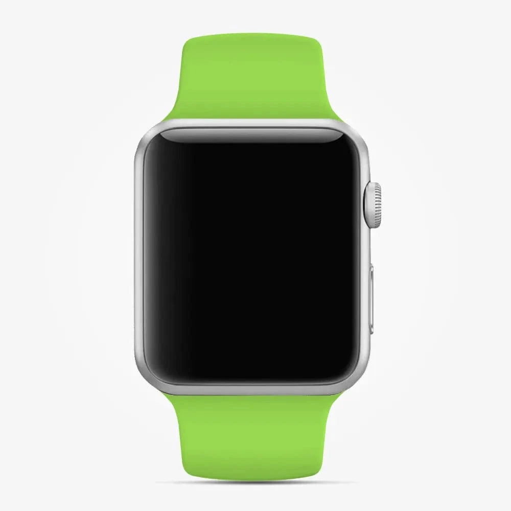 ktusu Generic Watch Bands Sports Silicone Watch Band for Apple Watch 42 | 44 | 45 | Ultra 49 | 46mm S10 Parrot Green / M / L