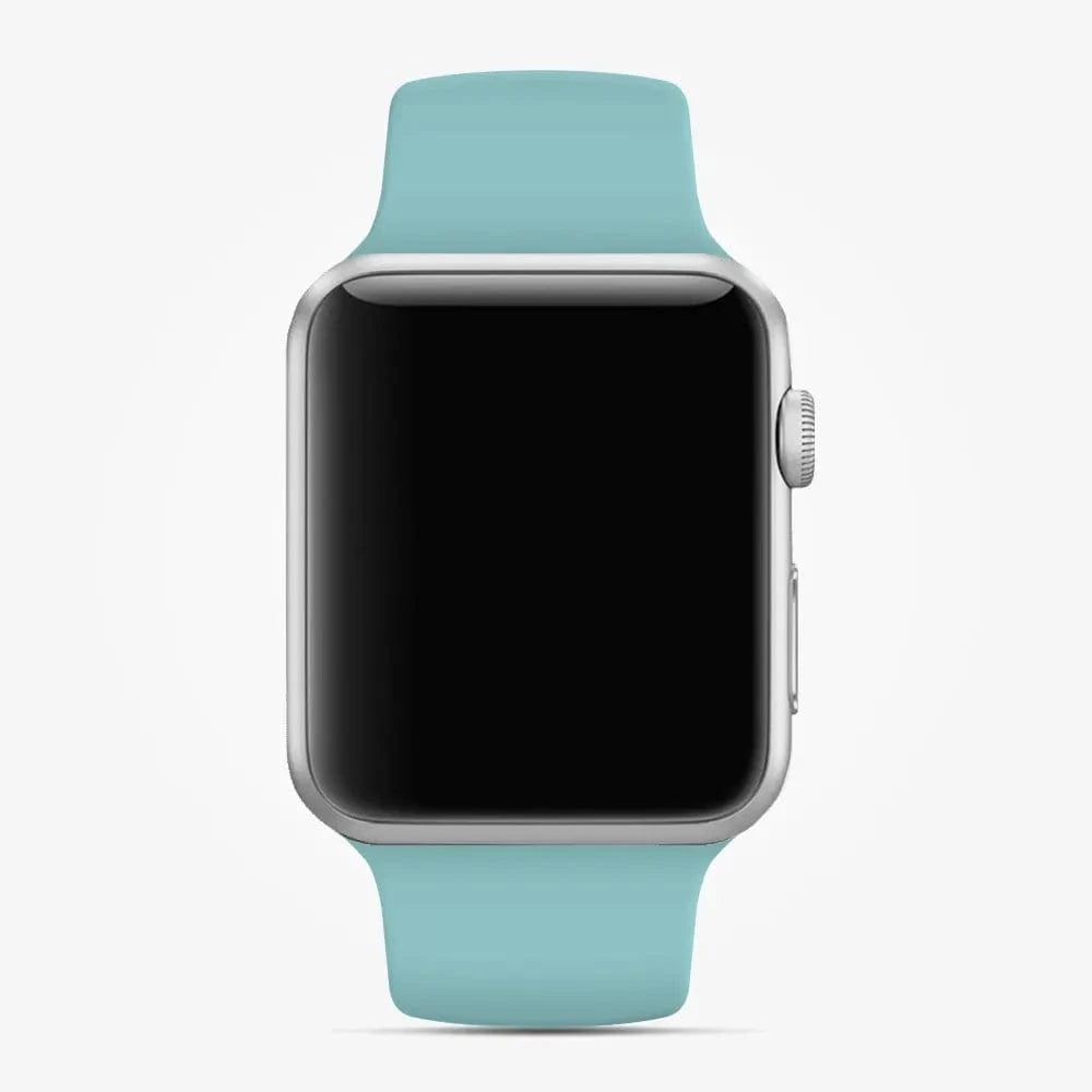 ktusu Generic Watch Bands Sports Silicone Watch Band for Apple Watch 42 | 44 | 45 | Ultra 49 | 46mm S10 Turquoise / M / L