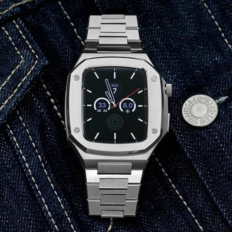 Stainless Steel Dual Link Bracelet for Apple Watch 44mm