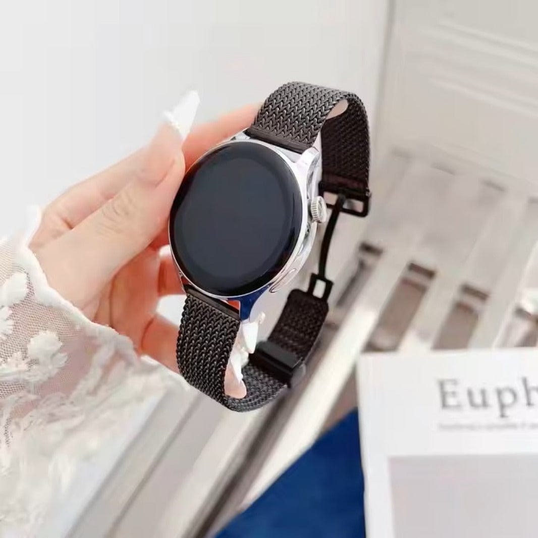 Stainless Steel Magnetic D-Buckle Band for Smartwatch 22mm Watch Bands