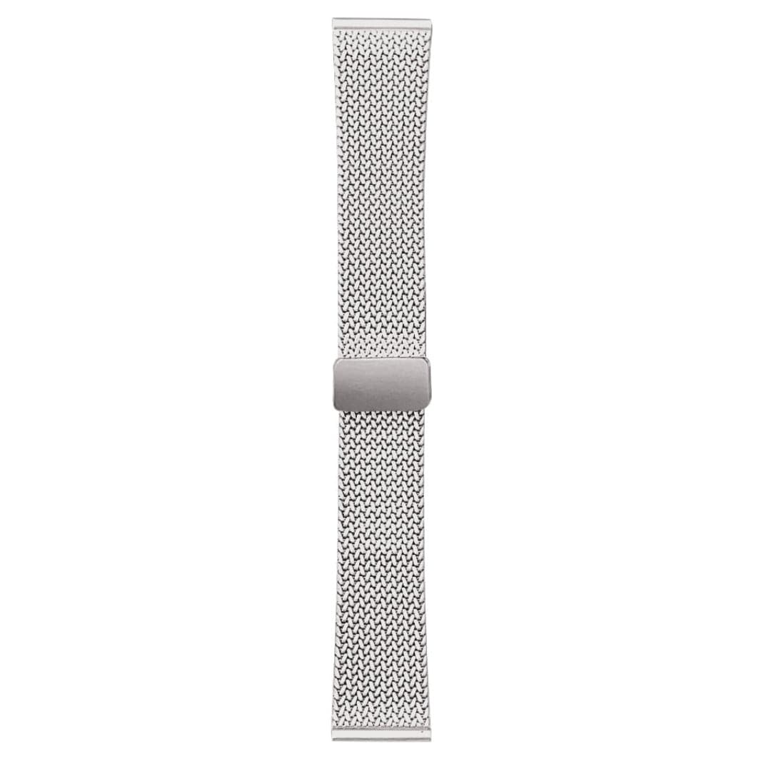 Silver Stainless Steel Magnetic D-Buckle Band for Smartwatch 22mm Watch Bands