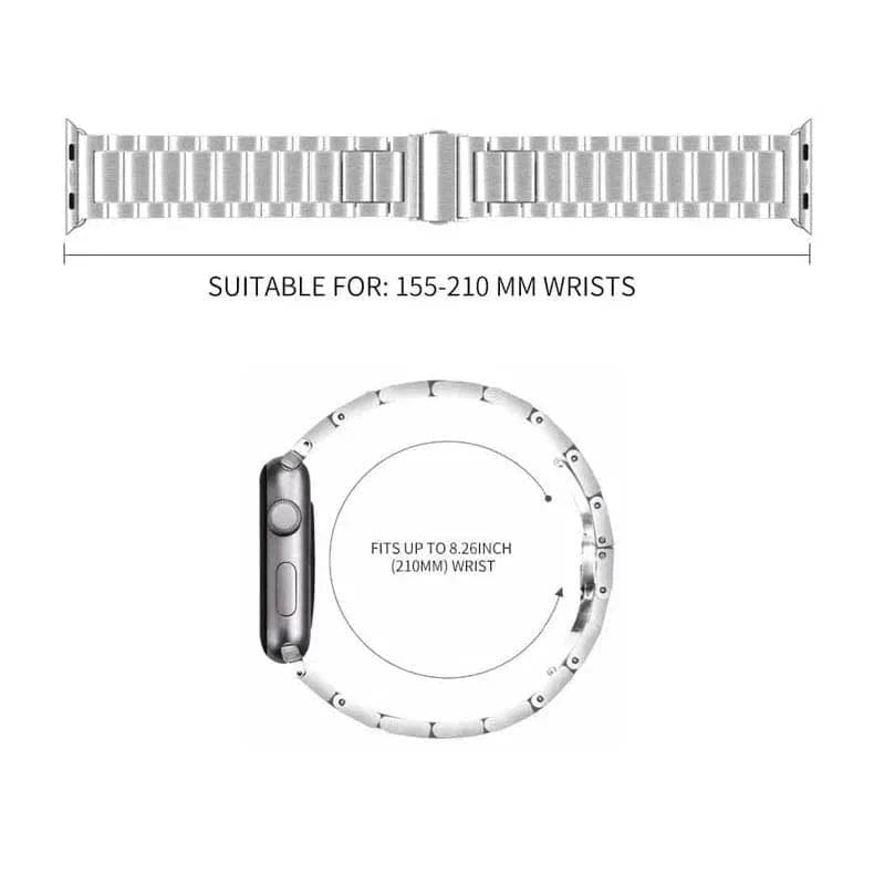 Stainless Steel Metal Bracelet for Apple Watch 38 | 40 | 41 | 42mm S10