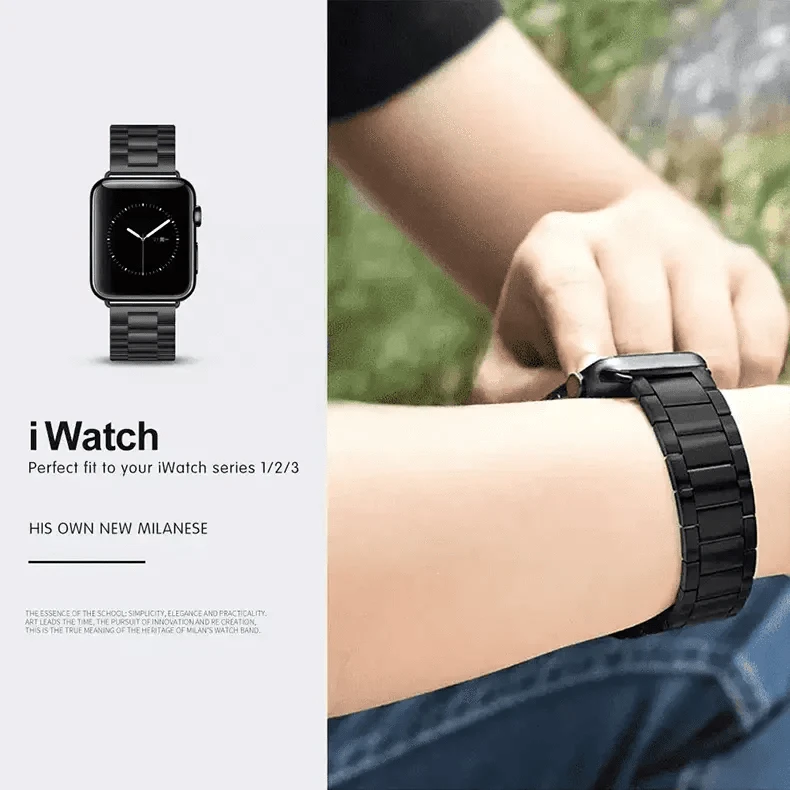 Stainless Steel Metal Bracelet for Apple Watch 38 | 40 | 41 | 42mm S10