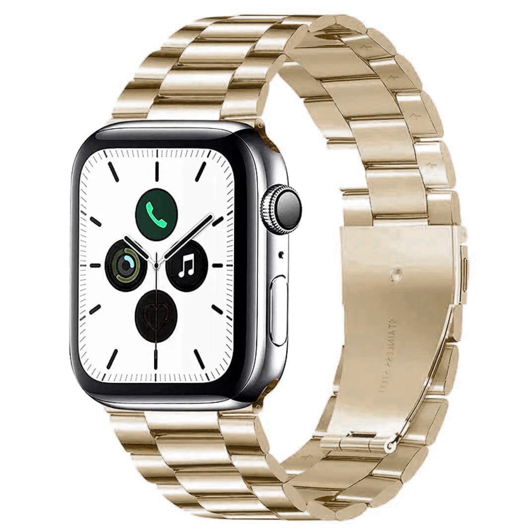 Pale Gold Stainless Steel Metal Bracelet for Apple Watch 38 | 40 | 41 | 42mm S10 Watch Bands