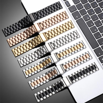 Watch Bands Stainless Steel Metal Link Bracelet for Smartwatch 20mm