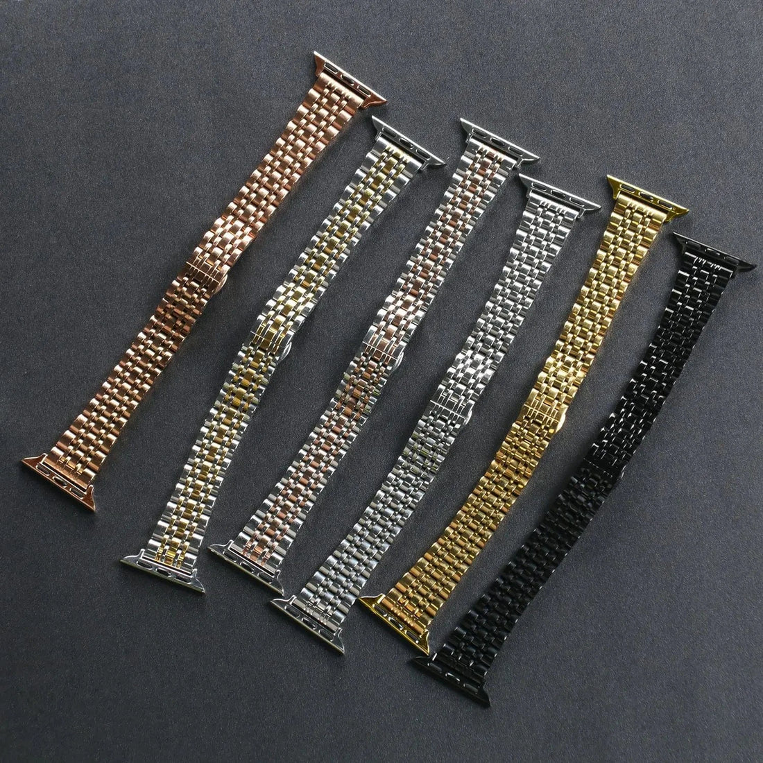 ktusu Generic Watch Bands Stainless Steel Seven Link Bracelet for Apple Watch 42 | 44 | 45 | Ultra 49 | 46mm S10