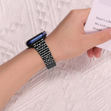 Stainless Steel Seven Link Bracelet for Apple Watch 42 | 44 | 45 | Ultra 49 | 46mm S10