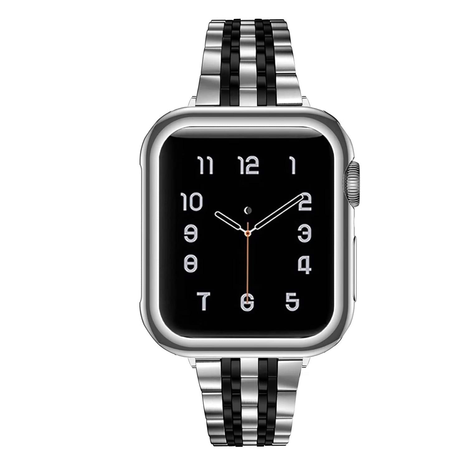 Stainless Steel Seven Link Bracelet for Apple Watch 42 | 44 | 45 | Ultra 49 | 46mm S10