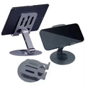 360 Rotatable Metal Aluminium Phone Stand for Phones & Tablets Titanium Grey - Ktusu