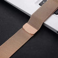 Milanese Magnetic Loop Watch Band for Smartwatch 20mm / Rose Gold - Ktusu