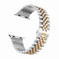 New Stainless Steel Metal Link Bracelet Chain Watch Band for iWatch 38mm | 40mm | 41mm | 42mm Series 10 / Silver Bronze Gold - Ktusu