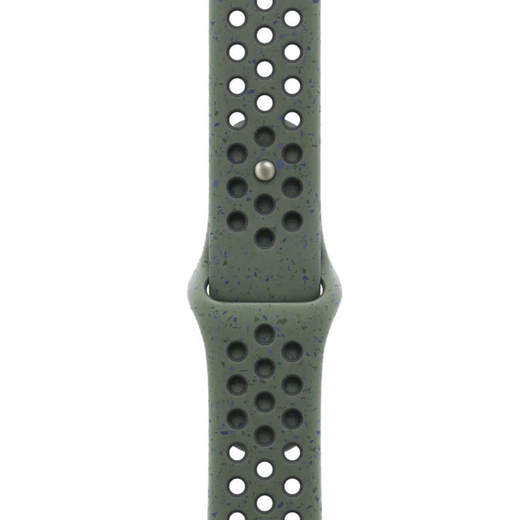 Eco-friendly Nike Silicone Soft Watch Band for iWatch 42mm | 44mm | 45mm | Ultra 49mm | 46mm Series 10 / Army Green - Ktusu