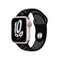 Nike Silicone Soft Watch Band for iWatch 42mm | 44mm | 45mm | Ultra 49mm | 46mm Series 10 / Black Grey - Ktusu