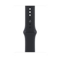 New Liquid Silicone Soft Sport Watch Band for iWatch 42mm | 44mm | 45mm | Ultra 49mm | 46mm Series 10 / Black - Ktusu