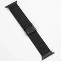 Adjustable Stainless Steel Milanese Loop for iWatch 42mm | 44mm | 45mm | Ultra 49mm | 46mm Series 10 / Black - Ktusu