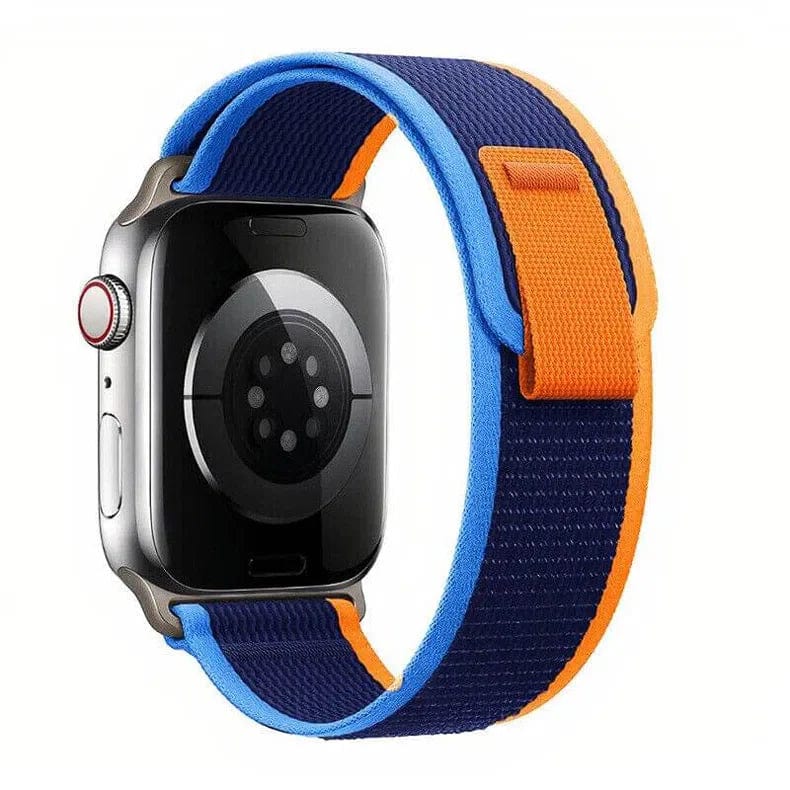 Trail Loop Watch Band for iWatch 42mm | 44mm | 45mm | Ultra 49mm | 46mm Series 10 / Blue Orange - Ktusu