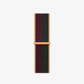 Nylon Velcro Sport Loop Watch Band for iWatch 42mm | 44mm | 45mm | Ultra 49mm | 46mm Series 10 / Dark Cherry Green - Ktusu