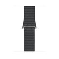 Leather Texture Magnetic Loop Watch Band for iWatch 42mm | 44mm | 45mm | Ultra 49mm | 46mm Series 10 / Dark Grey - Ktusu