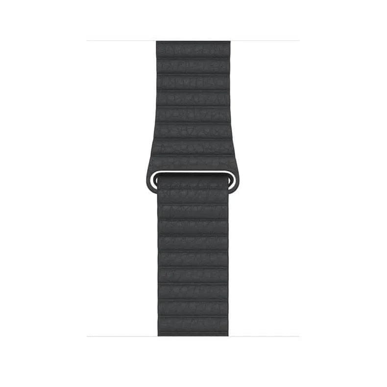 Leather Texture Magnetic Loop Watch Band for iWatch 42mm | 44mm | 45mm | Ultra 49mm | 46mm Series 10 / Dark Grey - Ktusu