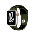 Nike Silicone Soft Watch Band for iWatch 42mm | 44mm | 45mm | Ultra 49mm | 46mm Series 10 / Heena Black - Ktusu