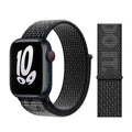 Nylon Velcro Sport Loop Watch Band for iWatch 42mm | 44mm | 45mm | Ultra 49mm | 46mm Series 10 / Just Do It Black - Ktusu