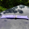 Crocodile Texture Silicone Soft Watch Band for iWatch 42mm | 44mm | 45mm | Ultra 49mm | 46mm Series 10 / Lavender - Ktusu