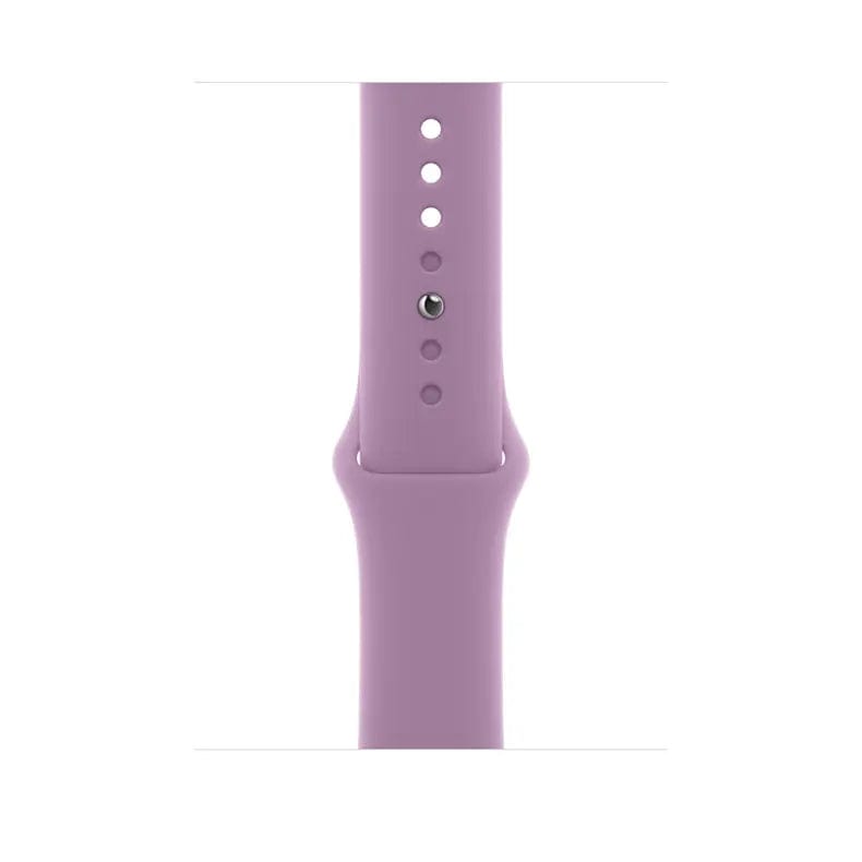 New Liquid Silicone Soft Sport Watch Band for iWatch 42mm | 44mm | 45mm | Ultra 49mm | 46mm Series 10 / Lavender - Ktusu