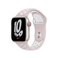 Nike Silicone Soft Watch Band for iWatch 42mm | 44mm | 45mm | Ultra 49mm | 46mm Series 10 / Light Pink White - Ktusu