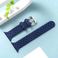 Braided Weave Breathable Soft Silicone Watch Band for iWatch 42mm | 44mm | 45mm | Ultra 49mm | 46mm Series 10 / Midnight Blue - Ktusu