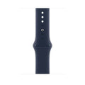 New Liquid Silicone Soft Sport Watch Band for iWatch 42mm | 44mm | 45mm | Ultra 49mm | 46mm Series 10 / Midnight Blue - Ktusu