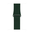 Leather Texture Magnetic Loop Watch Band for iWatch 42mm | 44mm | 45mm | Ultra 49mm | 46mm Series 10 / Midnight Green - Ktusu