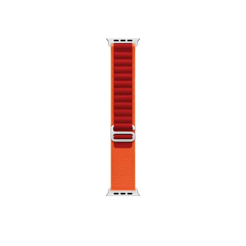 Alpine Loop Watch Band for iWatch 42mm | 44mm | 45mm | Ultra 49mm | 46mm Series 10 / Orange Blood Red - Ktusu