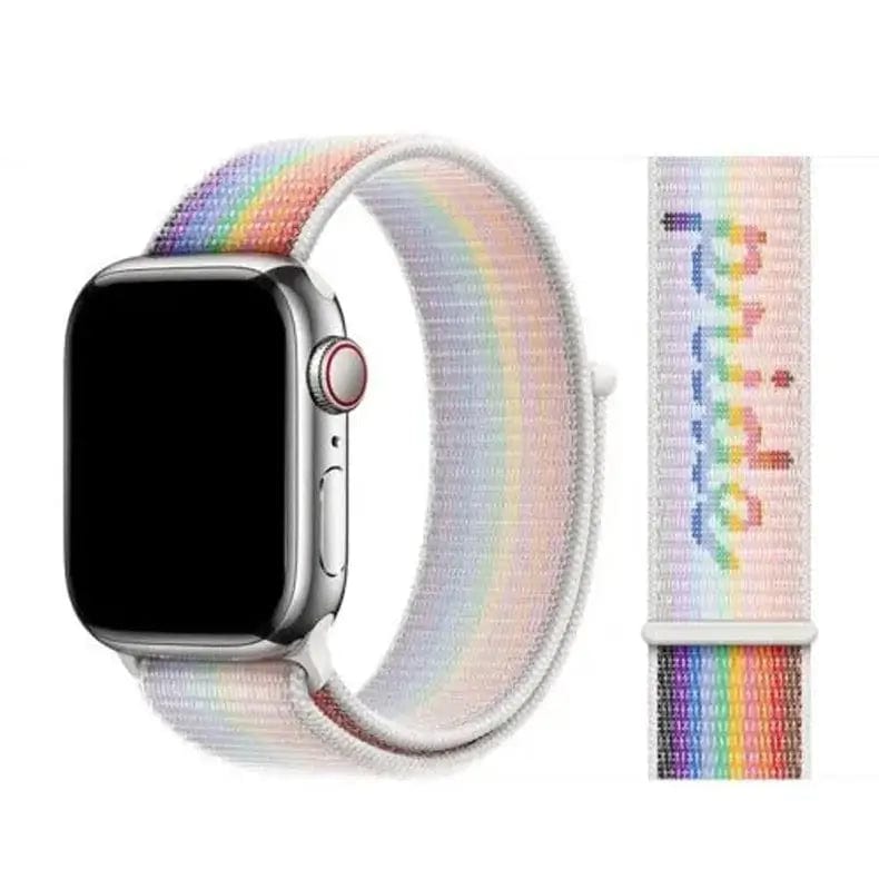 Nylon Velcro Sport Loop Watch Band for iWatch 42mm | 44mm | 45mm | Ultra 49mm | 46mm Series 10 / Pride Edition - Ktusu