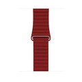 Leather Texture Magnetic Loop Watch Band for iWatch 42mm | 44mm | 45mm | Ultra 49mm | 46mm Series 10 / Red - Ktusu