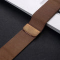 Milanese Magnetic Loop Watch Band for iWatch 42mm | 44mm | 45mm | Ultra 49mm | 46mm Series 10 / Style 1 / Coffee Brown - Ktusu