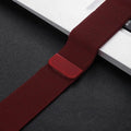 Milanese Magnetic Loop Watch Band for iWatch 42mm | 44mm | 45mm | Ultra 49mm | 46mm Series 10 / Style 1 / Maroon - Ktusu