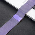 Milanese Magnetic Loop Watch Band for iWatch 42mm | 44mm | 45mm | Ultra 49mm | 46mm Series 10 / Style 1 / Purple - Ktusu