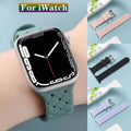 Braided Weave Breathable Soft Silicone Watch Band for iWatch - Ktusu