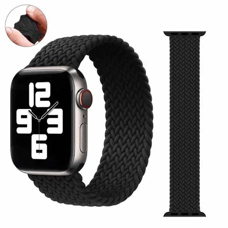 Braided Solo Elastic Sport Loop Watch Band for iWatch - Ktusu