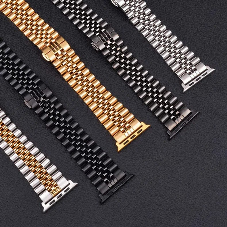 New Stainless Steel Metal Link Bracelet Chain Watch Band for iWatch - Ktusu