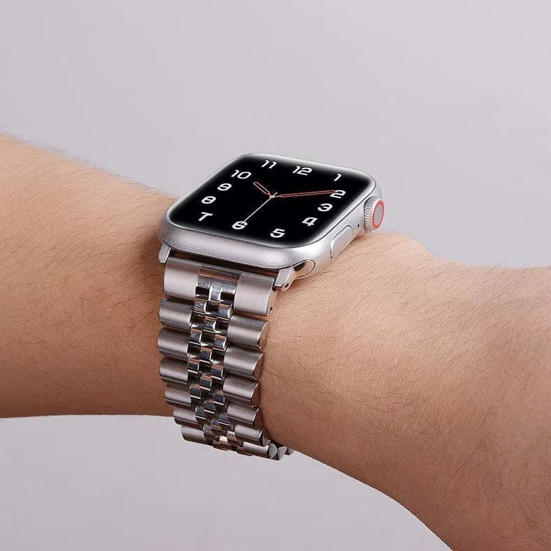 New Stainless Steel Metal Link Bracelet Chain Watch Band for iWatch - Ktusu