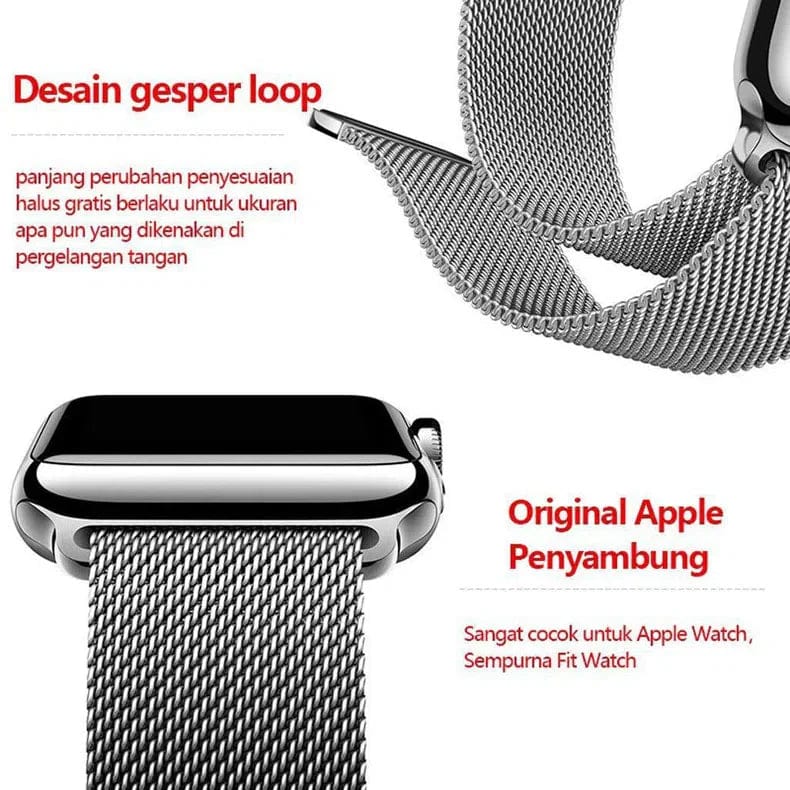 Milanese Magnetic Loop Watch Band for iWatch - Ktusu