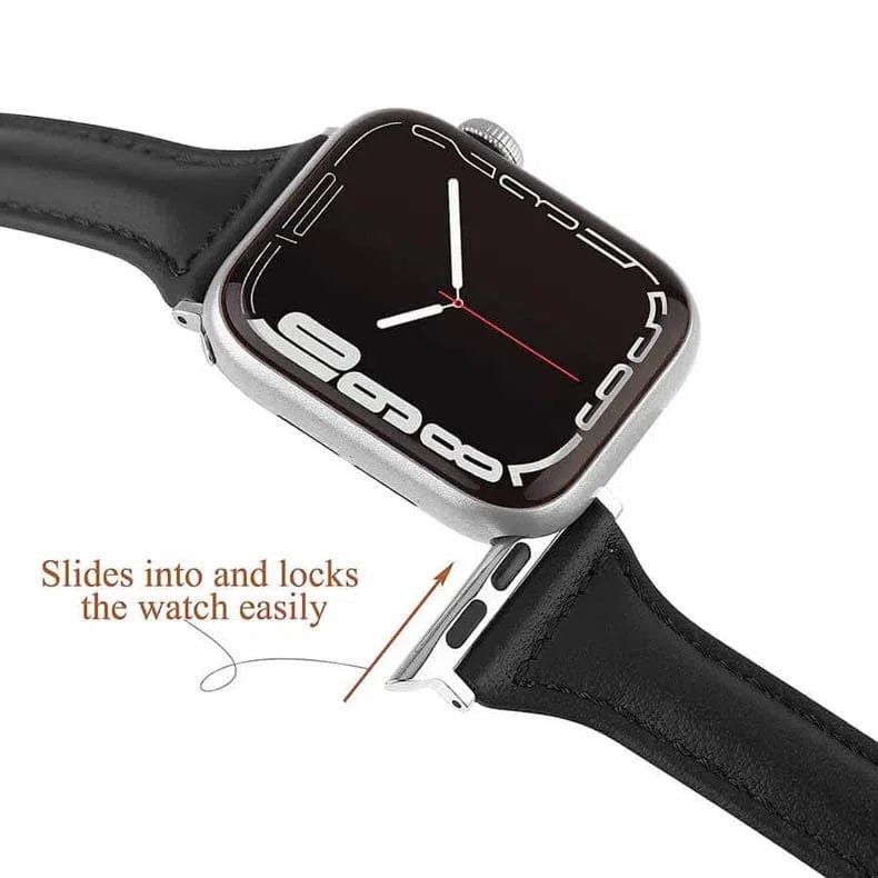 Women Slim Classic Leather Texture Watch Band for iWatch - Ktusu