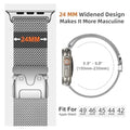 Adjustable Stainless Steel Milanese Loop for iWatch - Ktusu