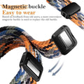 Braided Adjuctable Magnetic Buckle Elastic Sport Watch Band for Apple Watch - Ktusu