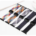 Braided Adjuctable Magnetic Buckle Elastic Sport Watch Band for Apple Watch - Ktusu