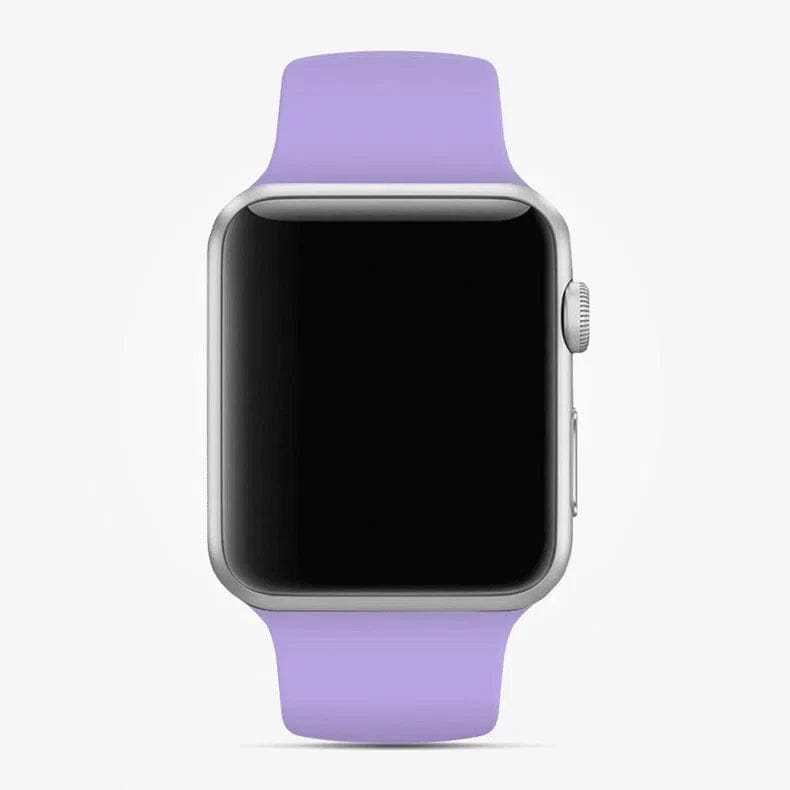 Sports Silicone Watch Band for iWatch 41mm | 40mm | 38mm | 42mm Series 10 M / L / Lavender Blue - Ktusu