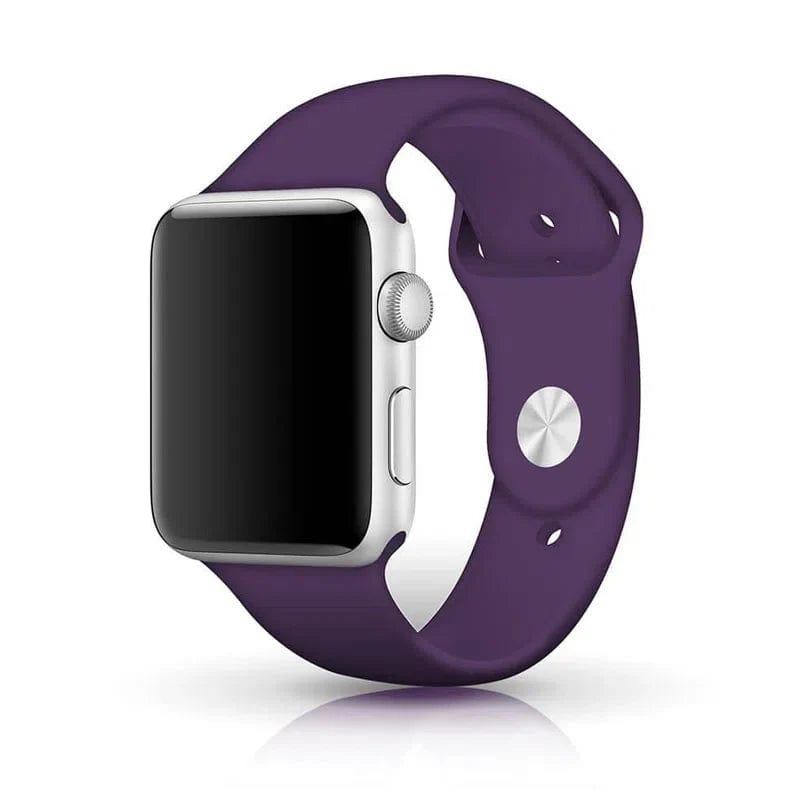 Sports Silicone Watch Band for iWatch 41mm | 40mm | 38mm | 42mm Series 10 M / L / Purple - Ktusu