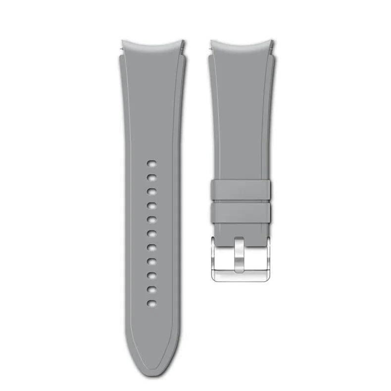 Soft Smooth Silicone Watch Band for Samsung Galaxy Watch Samsung Watch 4 (44mm) / Grey - Ktusu